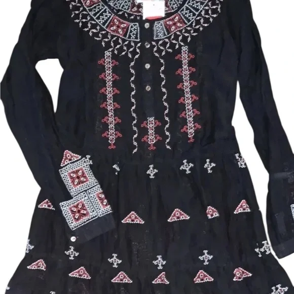 Johnny Was “Ava” heavily embroidered silk blend shift dress NWT - Picture 13 of 16